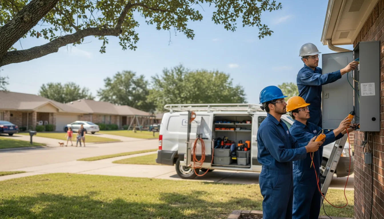 Certified electrician providing emergency electrical services in Burns, KS